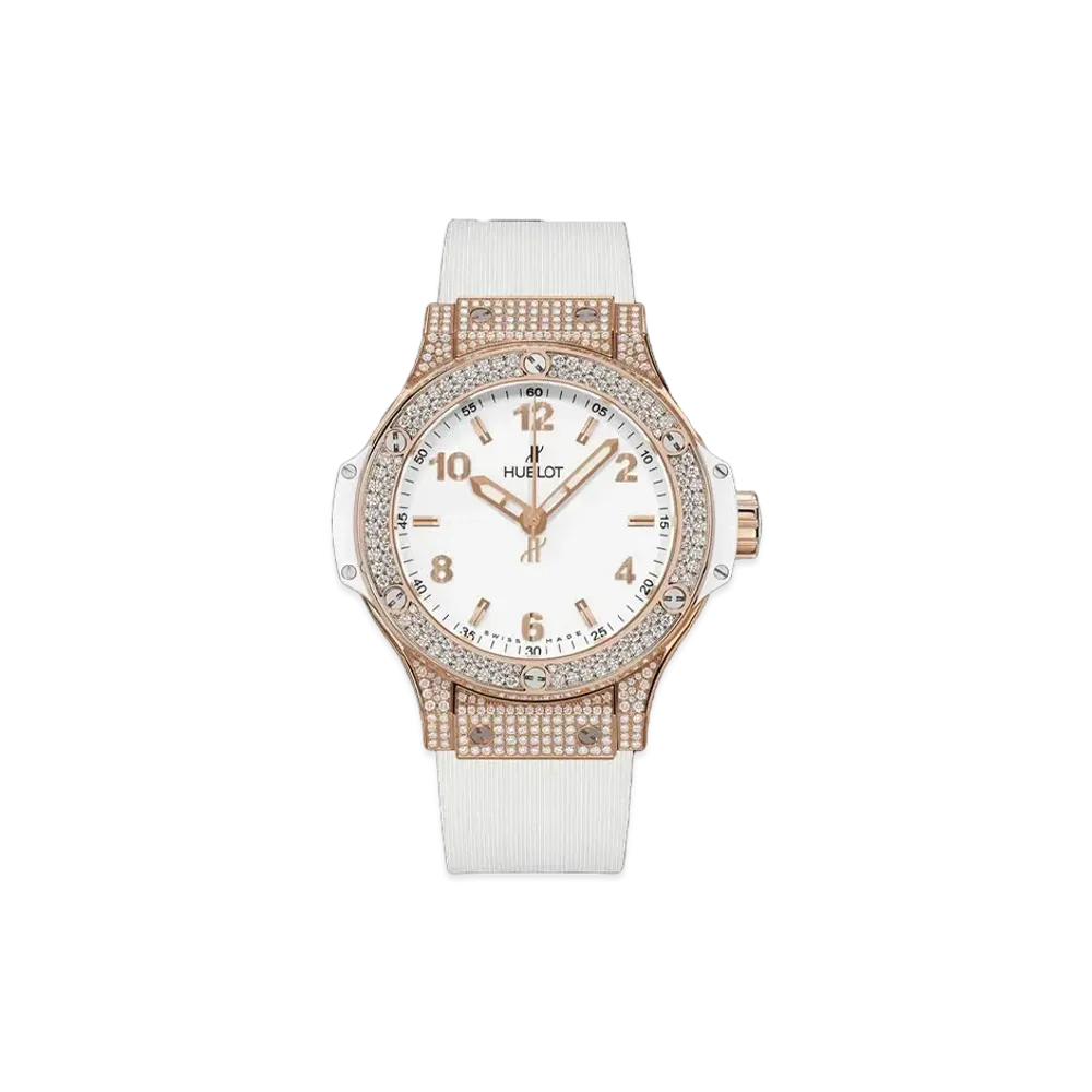 HUBLOT Big Bang Gold White Pave 38mm