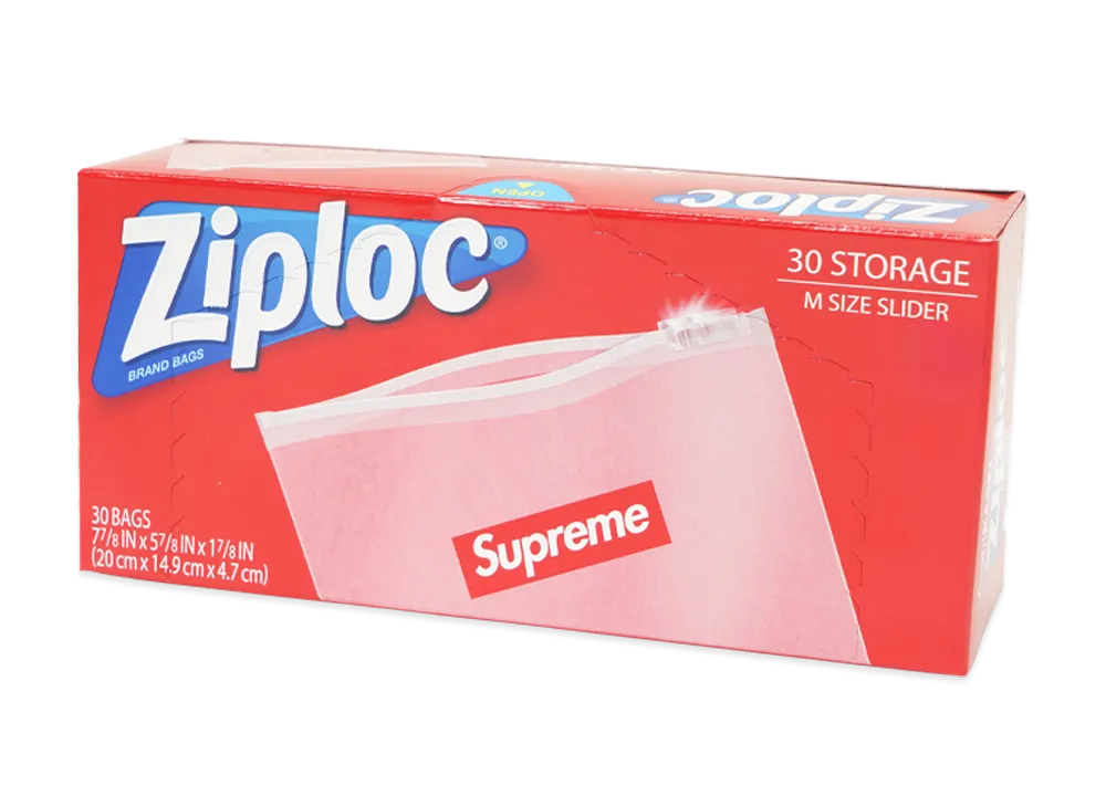 【10箱セット】Supreme ziploc bags (box of 30) Supreme / Ziploc® Bags (Box of 30) 