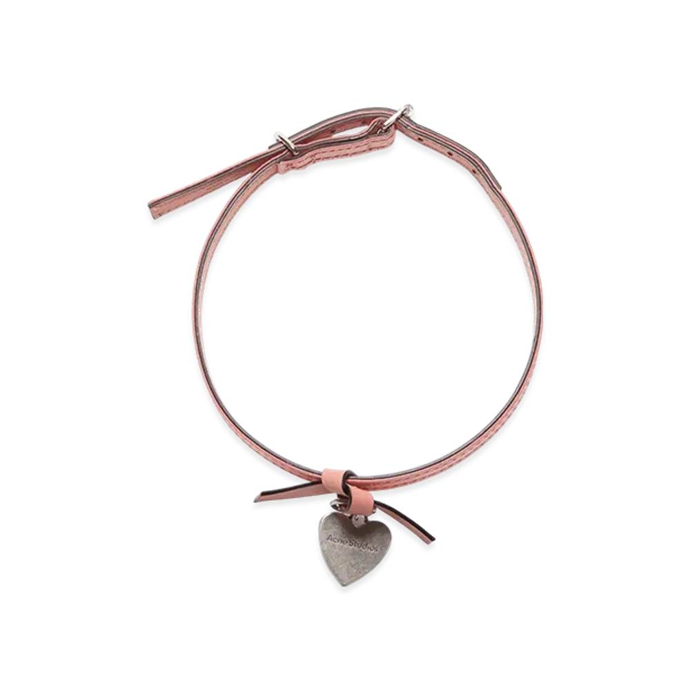 Acne Studios Musubi Charm Necklace "Salmon Pink"