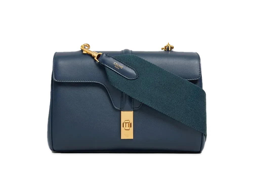 CELINE Teen Soft 16 Shoulder Bag "Navy"