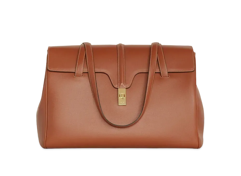 CELINE Medium Soft 16 Bag Tote "Brown"