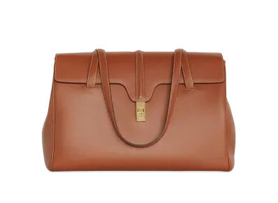 CELINE Medium Soft 16 Bag Tote "Brown"