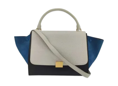CELINE Trapeze Bag "Gray/Blue"