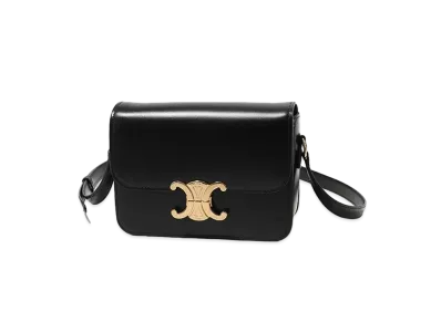 CELINE Medium Triomphe Shoulder Bag "Black"