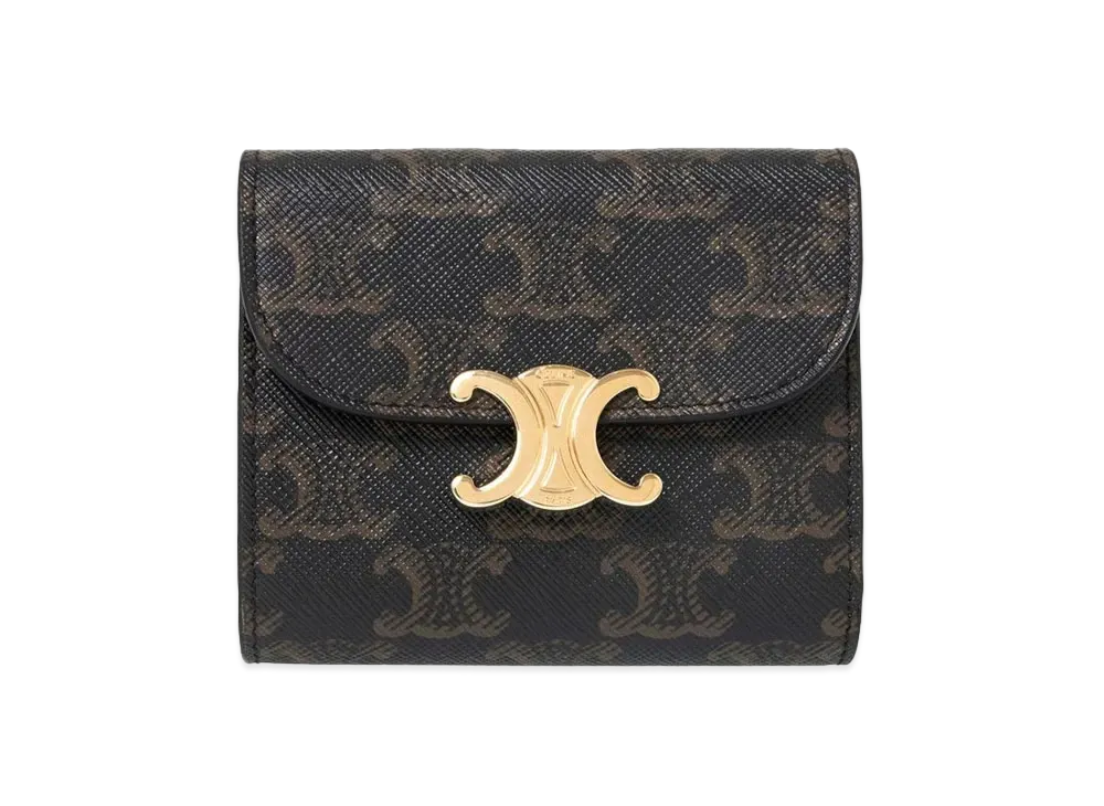 CELINE Small Triomphe Wallet "Black"