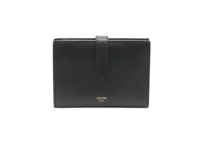 CELINE Medium Strap Wallet "Black"
