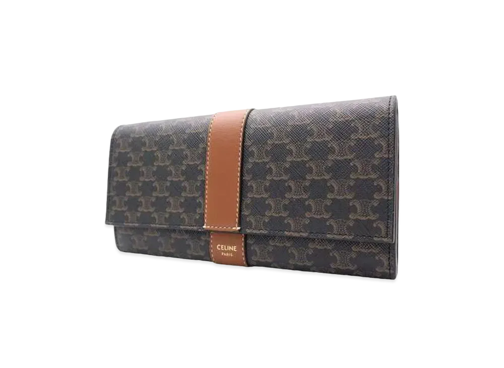 CELINE Large Flap Wallet "Black"