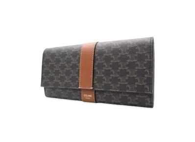 CELINE Large Flap Wallet "Black"