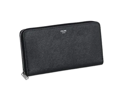 CELINE Large Zipped Wallet "Black"