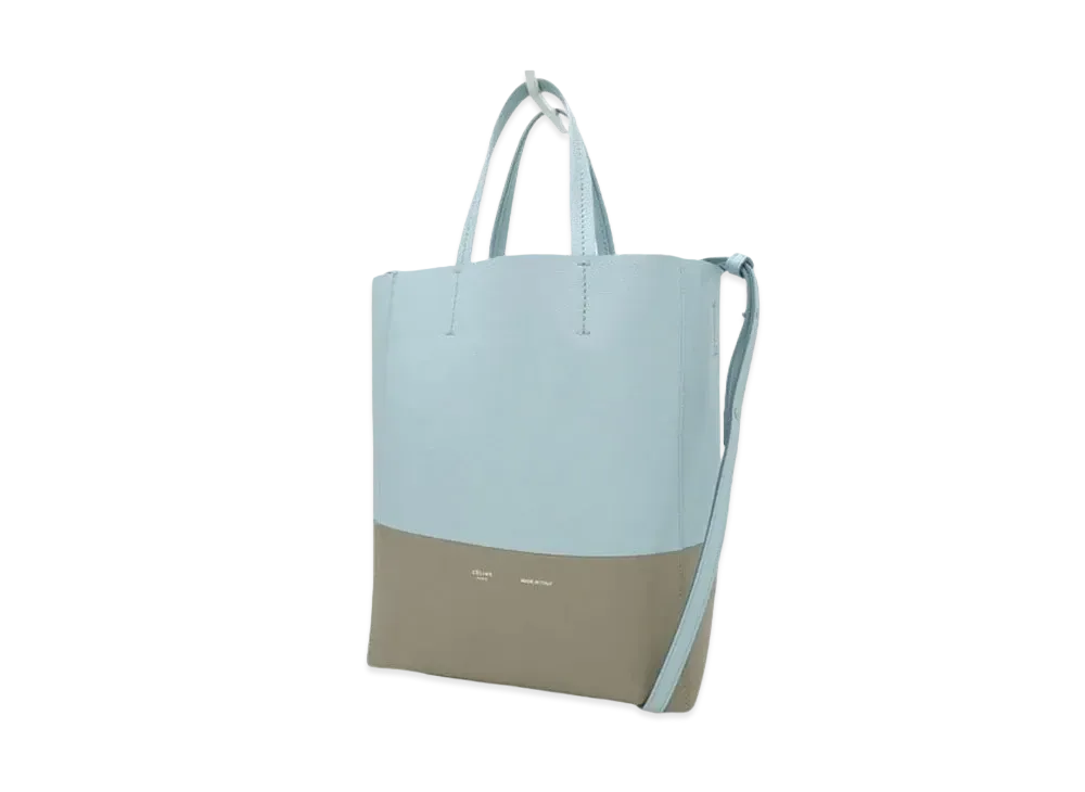 CELINE Small Cabas Bag "Light Blue/Gray"