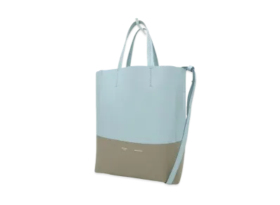 CELINE Small Cabas Bag "Light Blue/Gray"