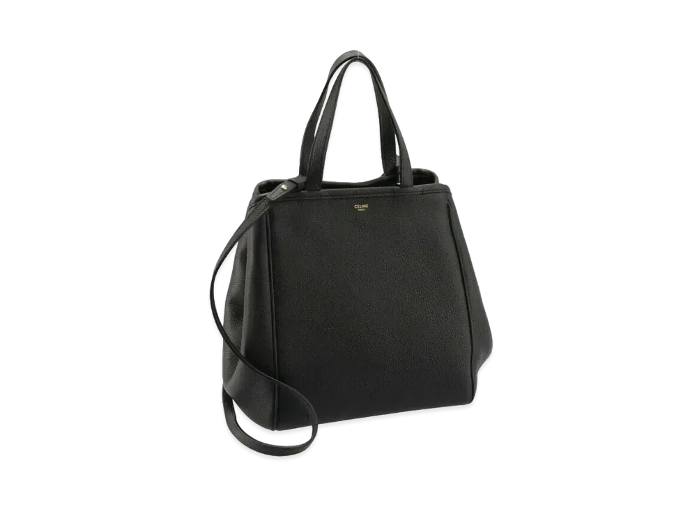 CELINE Small Folded Cabas Bag "Black"