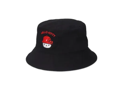 KANGOL x HELLO KITTY Washed Bucket "Black"