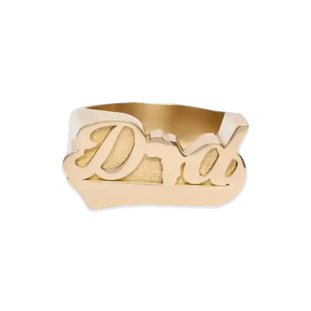 DENIM TEARS Dad Ring "Gold"