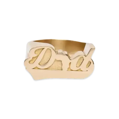 DENIM TEARS Dad Ring "Gold"
