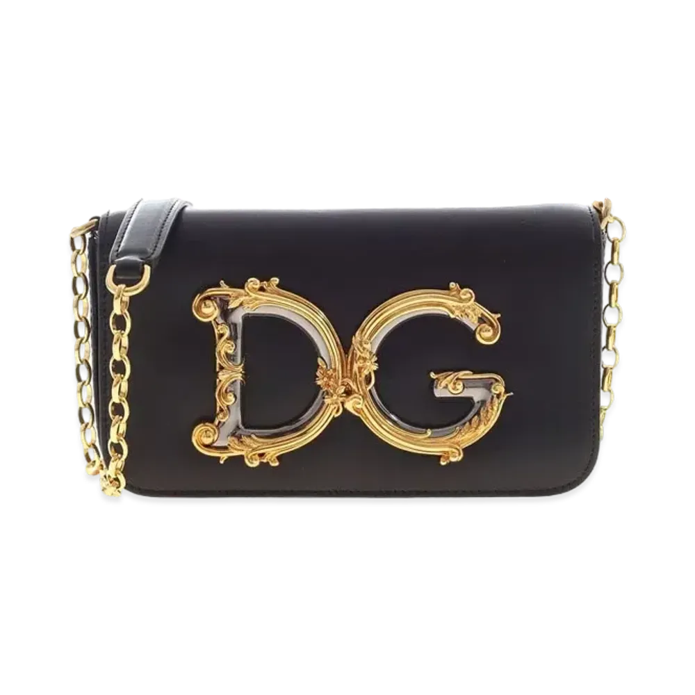 Dolce&Gabbana DG Girls Clutch Calfskin "Black"
