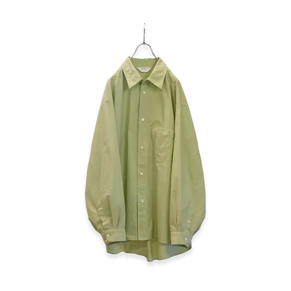 ANCELLM Shrink Over Shirt "Graymint"