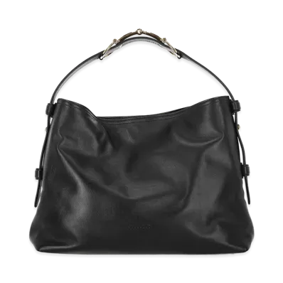 GUCCI Women's Leather Medium Gucci Beatrix Shopping Bag "Black"