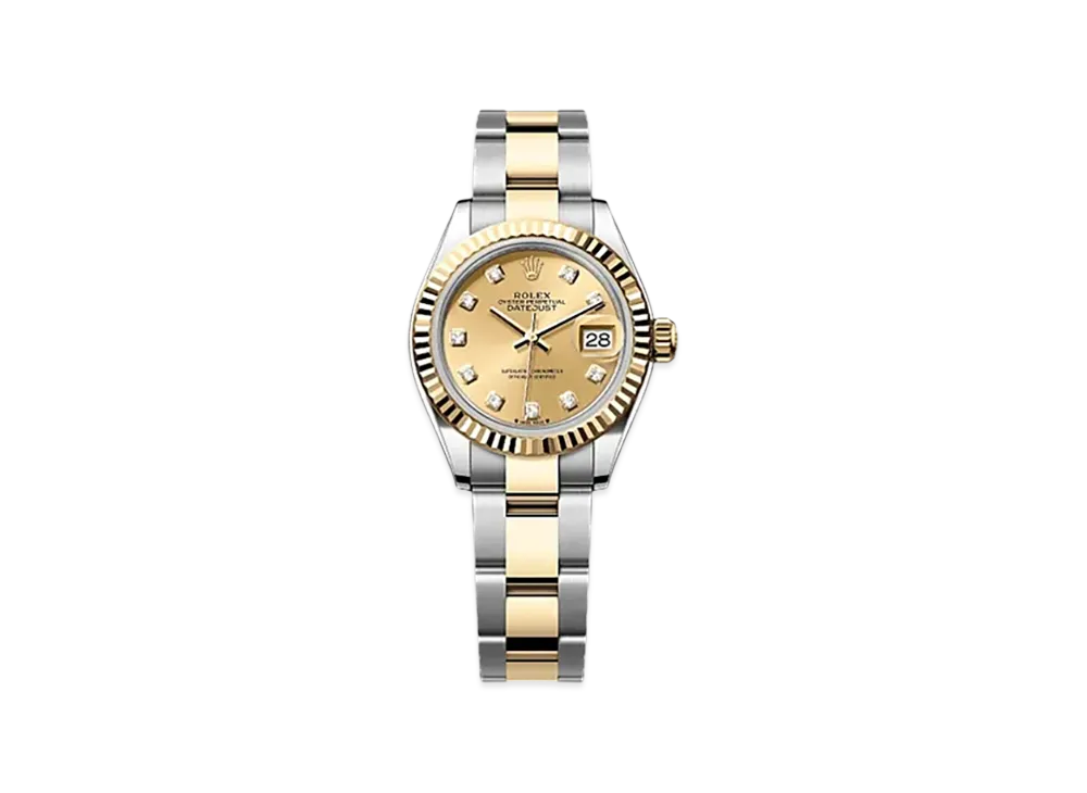 ROLEX Lady-Datejust 28mm Oystersteel & Yellow Gold 279173 "Champagne-colour"