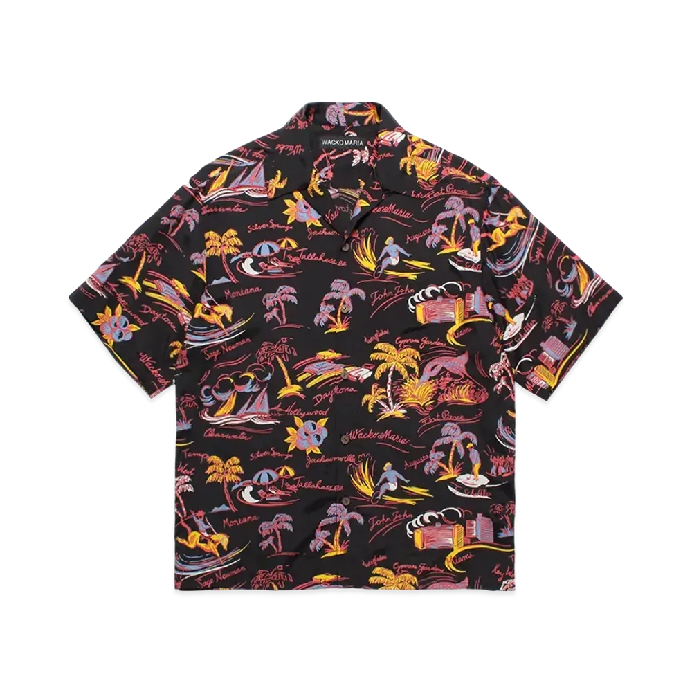 WACKO MARIA Hawaiian Shirt "Black"