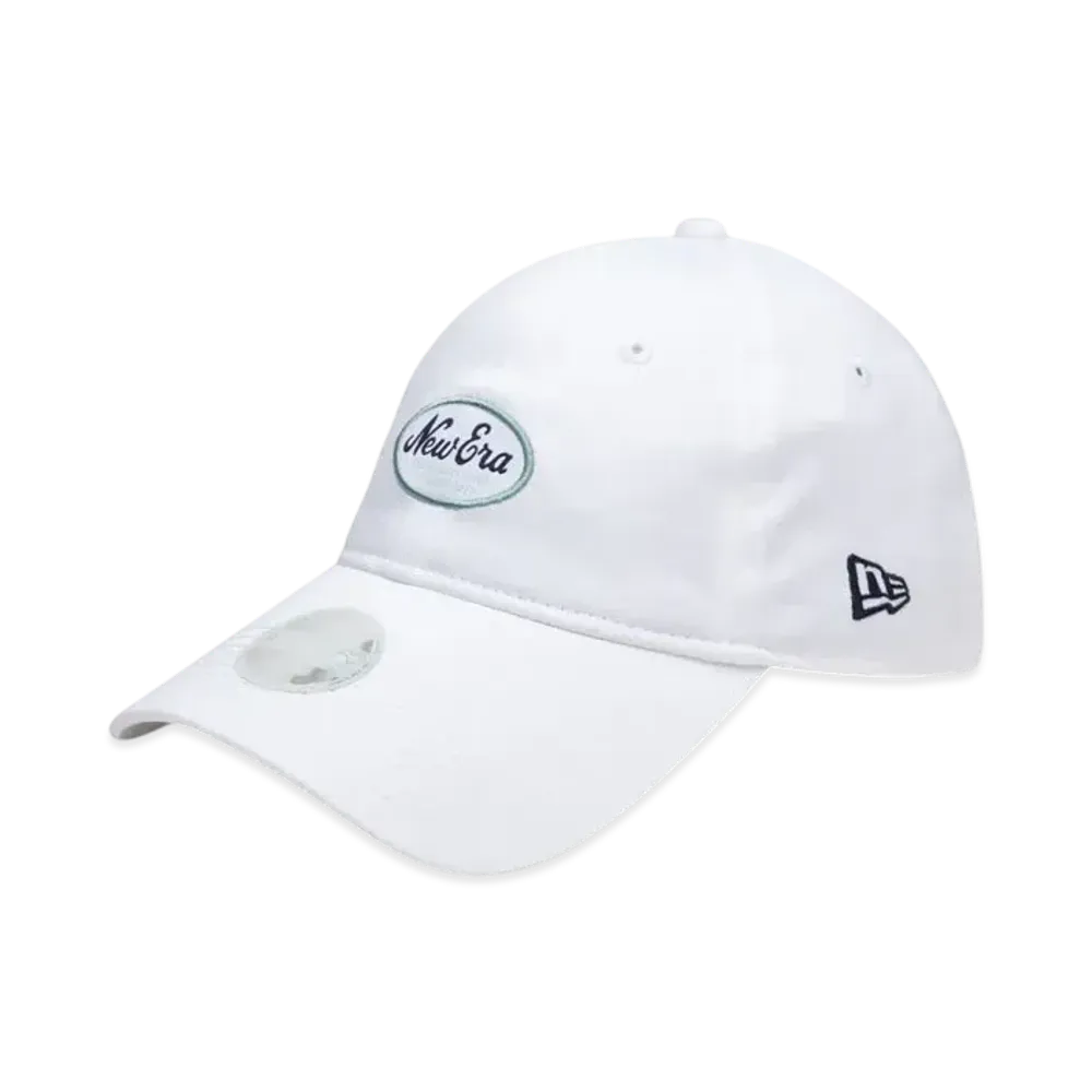 NEW ERA Golf Women's 9Twenty Long Visor Stretch Cotton Washable Oval Logo "White"