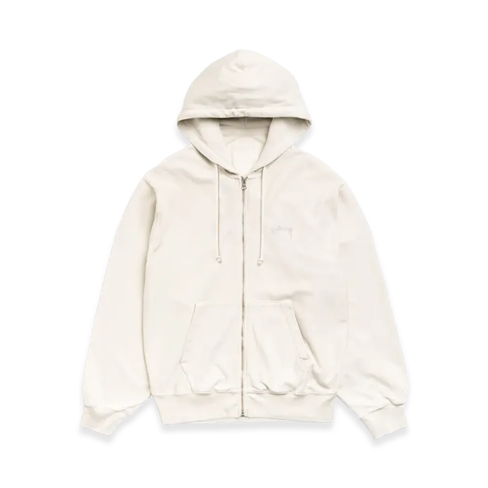 Stussy Lightweight Terry Zip Hoodie "Stone"