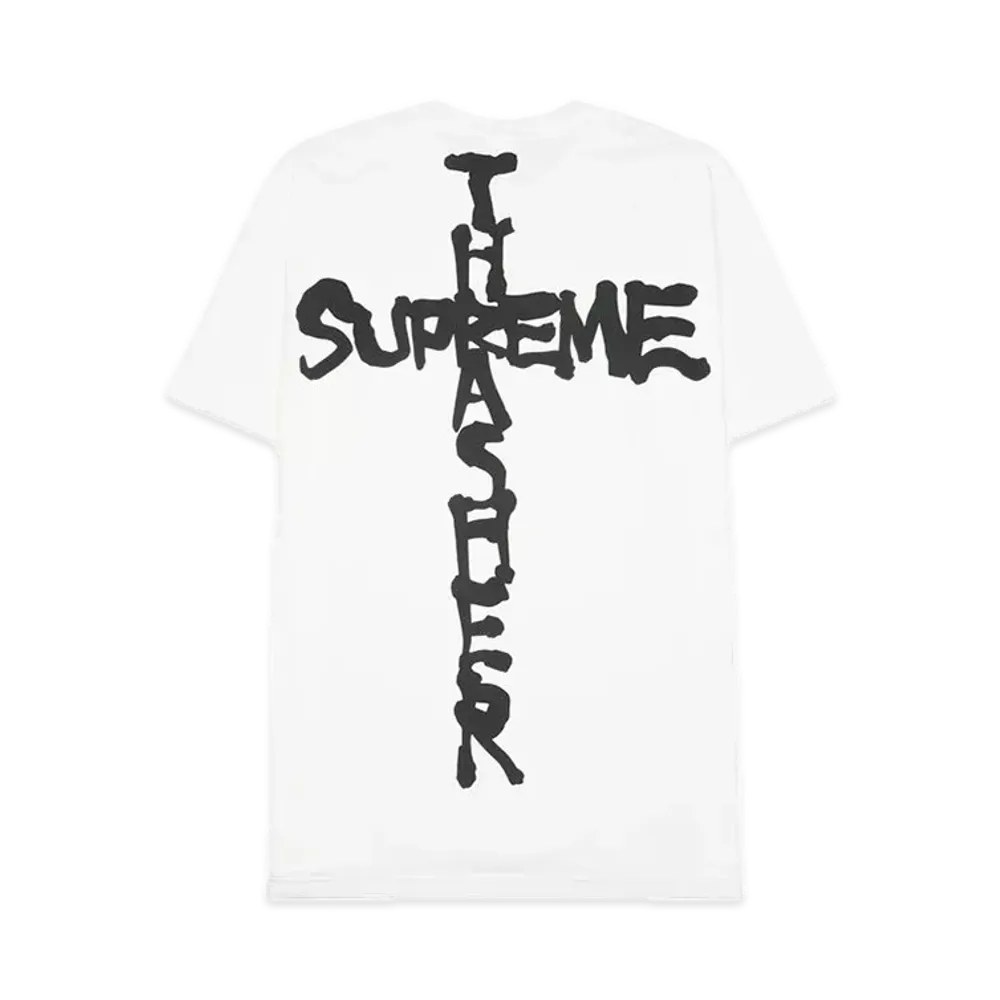 Supreme x Thrasher Cross Tee "White"