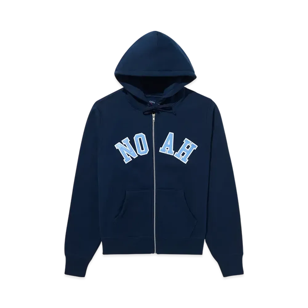 Noah Arch Applique Zip-Up Hoodie "Navy"