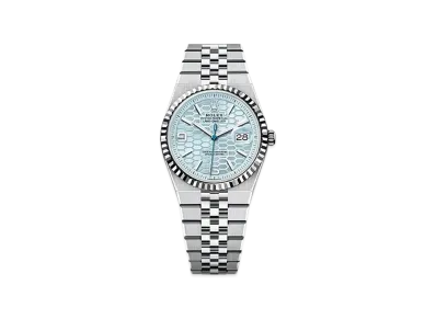 ROLEX Land-Dweller 36mm Platinum 127236 "Ice Blue"