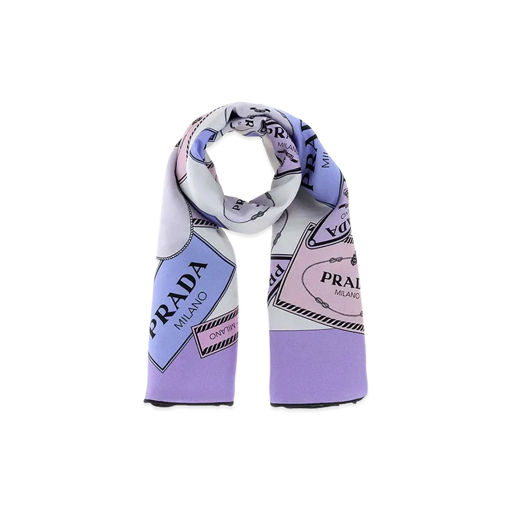 PRADA Women's Printed Twill Foulard "Printed"