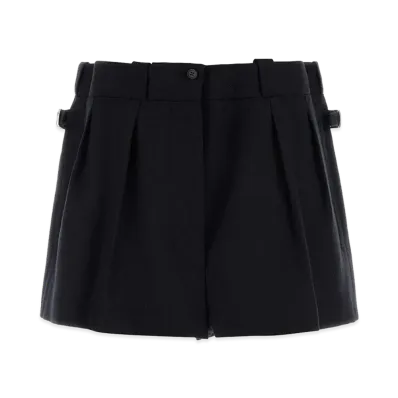 PRADA Women's Wool Shorts "Blue"