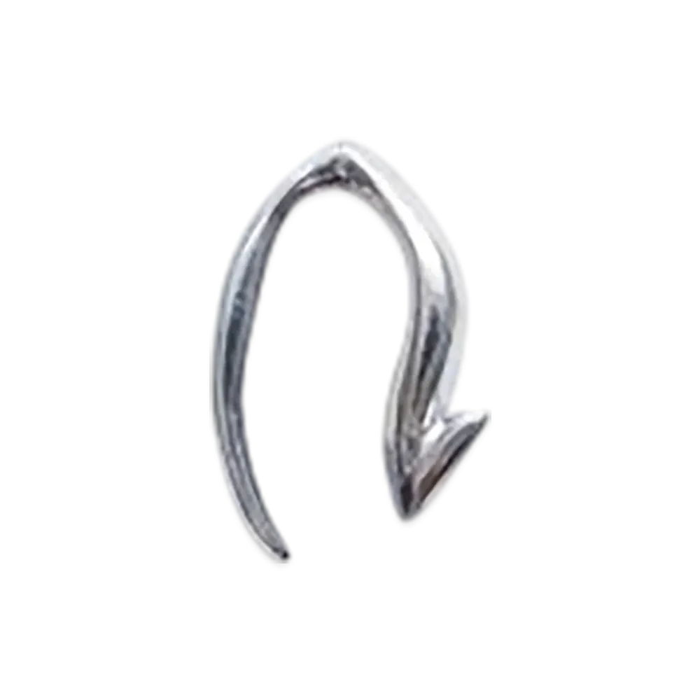 RATS Tail Earrings "Silver"