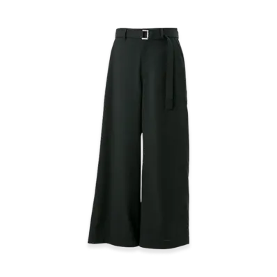 sacai Wool Silk Suiting Pants "Black"