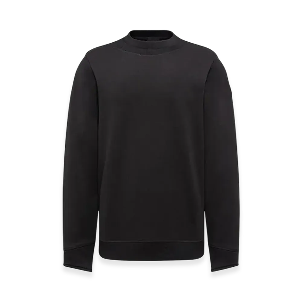 MONCLER Logo Patch Cotton Sweatshirt "Black"