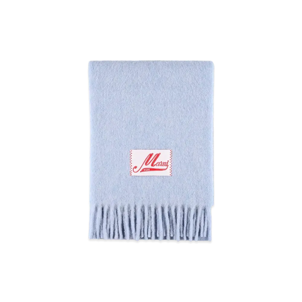 MARNI Women's Brushed Alpaca Scarf In "Light Blue"