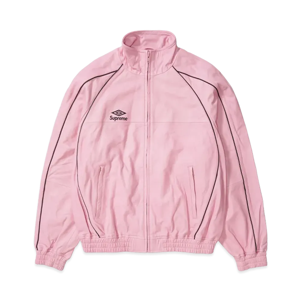 Supreme x Umbro Leather Track Jacket "Pink"