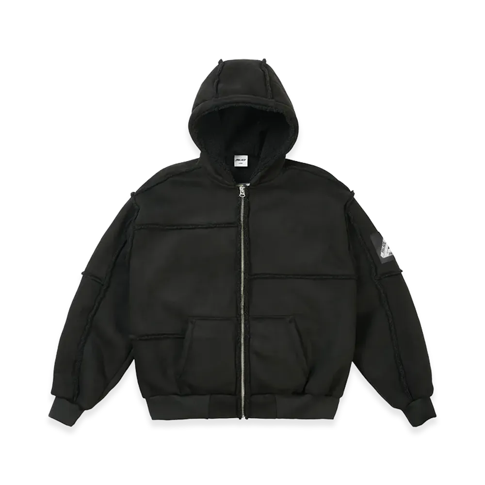 PALACE Patch Me Up Shearling Jacket "Black"