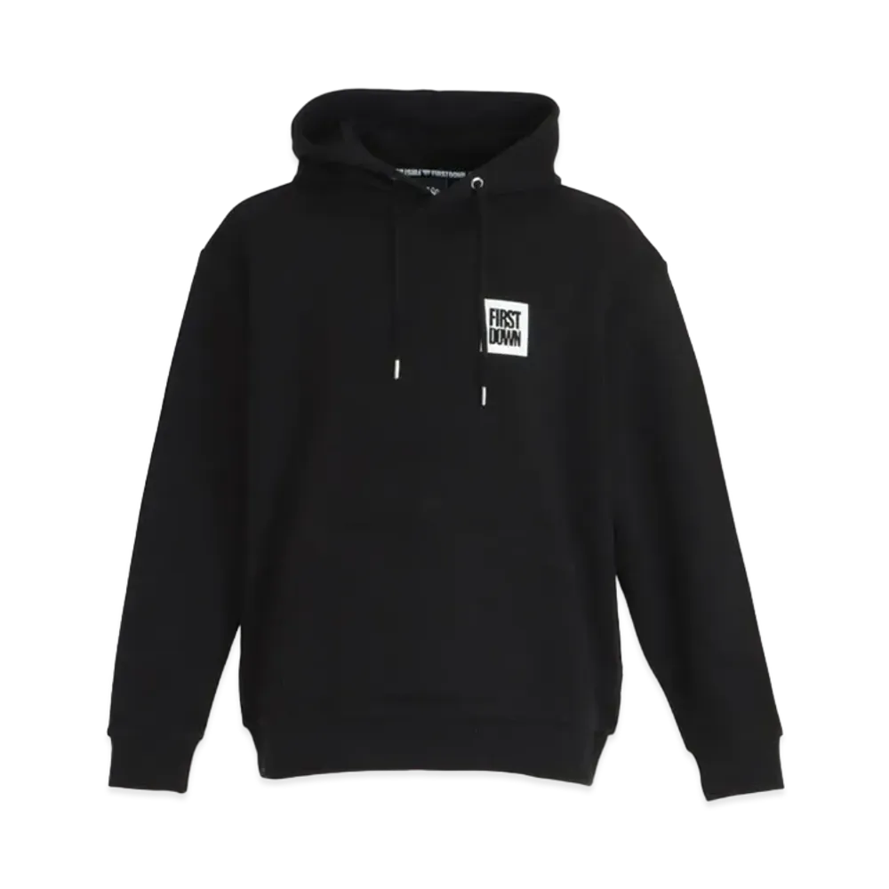 FIRST DOWN REFLECT HOODED SWEAT "Black"