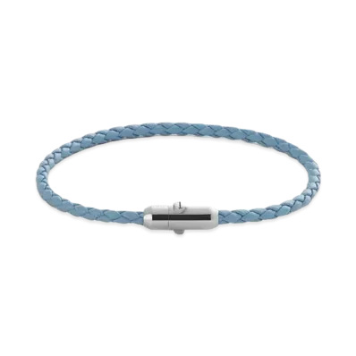 Bottega Veneta Leather Bracelet "Ice"