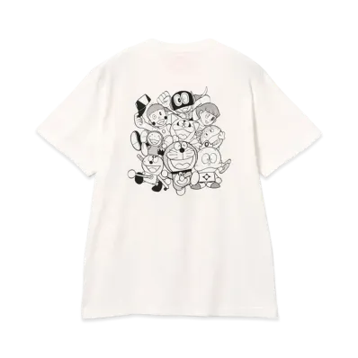 MANGART BEAMS x Fujiko F. Fujio Patch T-shirt "White"