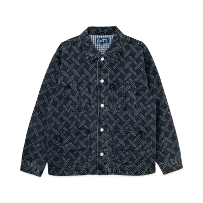 BoTT Plate Denim Jacket "Whased Black"