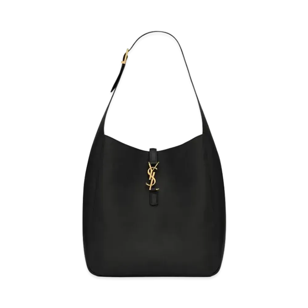 Saint Laurent LE 5 A 7 Supple Large in Smooth Leather "Black"