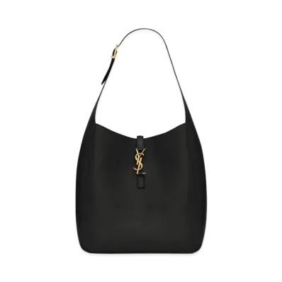Saint Laurent LE 5 A 7 Supple Large in Smooth Leather "Black"