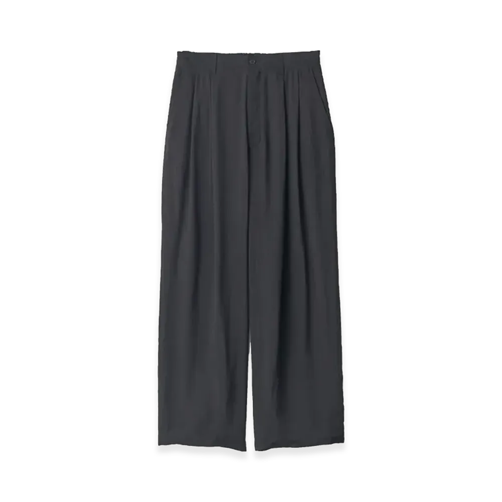 ssstein Cupro Fibril Wide Easy Trousers "Black"