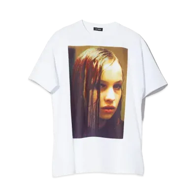 RAF SIMONS Oversized T-Shirt Christiane F. "White"