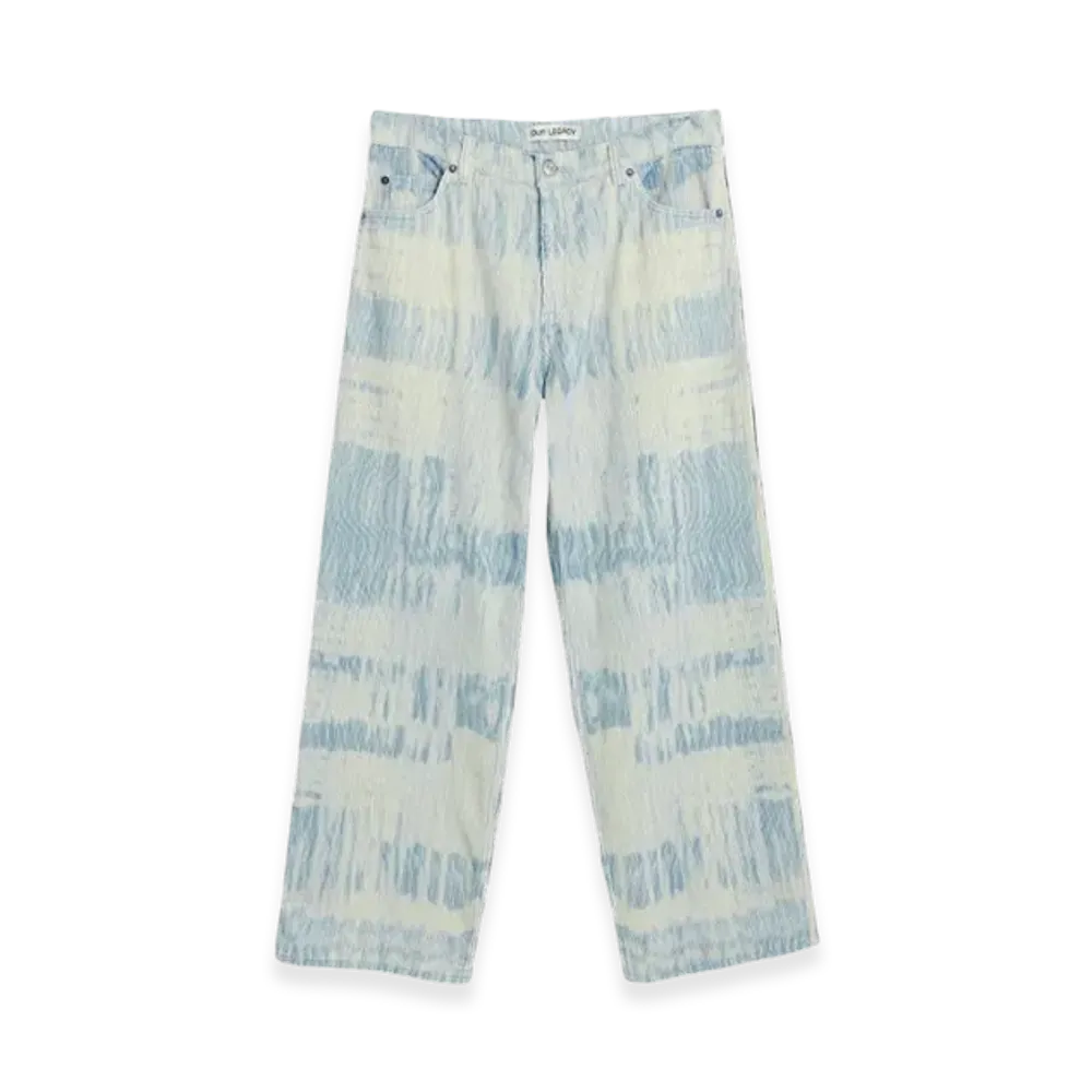 OUR LEGACY Vast Cut Brush Stroke Print "Blue"
