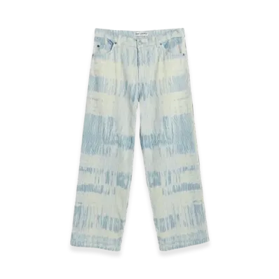 OUR LEGACY Vast Cut Brush Stroke Print "Blue"