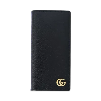 GUCCI GG Marmont Long Wallet Leather "Black/Gold"