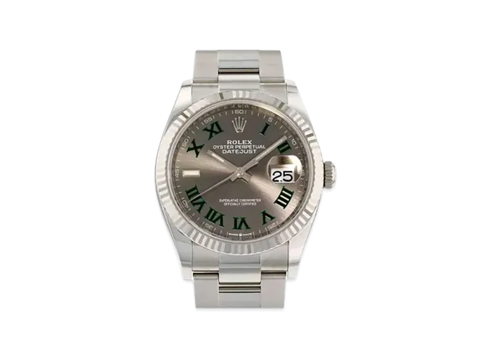 ROLEX Date-Just 36 Gray Dial 126234