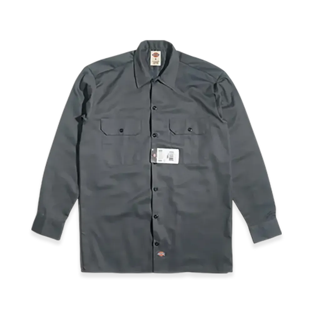 Dickies 574 Long Sleeve Work Shirt "Charcoal"